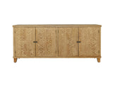 59" Brown Accent with 4 Doors, Natural Wood Buffet, Media, Console, W2295P306917