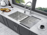 16 Gauge Stainless Steel 32x18 inch Undermount Double Bowl Kitchen with 9 Inch Deep W1243P330789