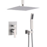 12 Inch Bathroom Rain Shower Combo Set With Hand Shower W121749881