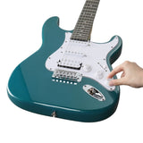 KST Stylish H-S-S Pickup Electric Guitar Kit with 5W AMP Bag Guitar Strap Strings Lake Blue 18724091