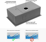 30" L X 18" W Undermount Kitchen Sink With Sink Grid W122543664