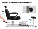 Pedicure Station Chair W/Footrest and Foot Basin, 360 Swivel Reclining Pedicure Chair w/Hydraulic 22388974