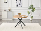 Round Foldable Dining Table for Small Spaces - MDF Material, Perfect for Dining Room, Tea Room & W3493P462093