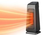 23" 1500W Portable Electric Heater with 3 Heat Settings, 70&deg Oscillation, Timer, Remote Control, 62390629
