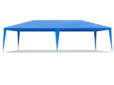 10'x20' Outdoor Party Tent with 6 Removable Sidewalls, Waterproof Canopy Patio Wedding Gazebo, Blue 53823303