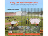 24 in x 50 ft Hardware Cloth, 1/2 in 19 Gauge Galvanized Wire Mesh Roll, Durable Vinyl-Coated 81683114