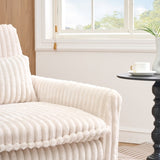 Beige comfortable chair for Small apartment Bedroom space Balcony Small sofa bed Lazy Small sofa W1658P290459