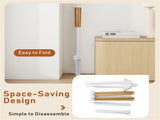 Foldable Bamboo Clothes Drying Rack with 40 Hanger Slots, Space Saving Laundry Drying Stand for 84813643