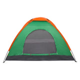 ZNTS 2-Person Waterproof Camping Dome Tent for Outdoor Hiking Survival Orange & Green 14786622