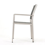 Cape Coral Outdoor Wicker Dining Chairs with Aluminum Frames, 2-Pcs Set, Grey 60449.00