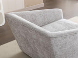 Nice Modern Upholstered Barrel Armchair, 360&deg Swivel T2574P205965
