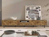 78" TV Stand for 85 75 65 Inch TV, TV Consoles for Living Room, Entertainment Center Wood TV Media 96486366