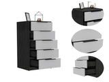 White 5-Drawer Rectangle Dresser B06280498