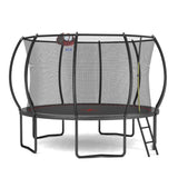 YC 12FT trampoline Pumpkin- ladder-Black Red W550P297166
