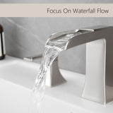 Bathroom Faucets for Sink 3 Hole Brushed Nickel 8 inch Widespread Bathroom Sink Faucet with Pop Up W1932P182001