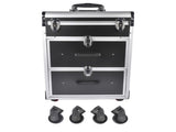 Portable 3-Tier Rolling Makeup Case with Universal Wheels for Makeup, Nail Art, Hair Styling Tools 10952522