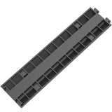 VEVOR Cable Protector Ramp, 5 Packs 2 Channels Speed Bump Hump, Rubber Modular Speed Bump Rated T3342P360021