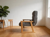 Modern adjustable lounge chair, with adjustable seat height and three-level lumbar angle adjustment, W244P459660