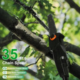Cordless Pole Saw, 7.4ft Adjustable Length Chainsaw with 775W Motor , 2x 3000mAh 46875571