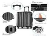 Vertical pattern four-in-one universal wheel with handle trolley case 16in 20in 24in 28in ABS 28403216