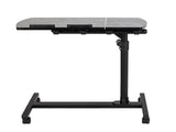 Four-Wheel Multifunctional Flat Surface Lifting Computer Desk Black 12535669