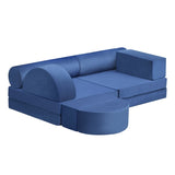 Modular Kids Play Sofa,10-Pieces Convertible Modular Play Sofa Bes for Playroom,Bedroom, W1889P337579