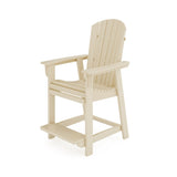 Adirondack Style Counter Chair Stylish HDPE Poly Lumber for Dining, Patio, and Garden Comfort B195P198790