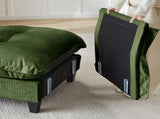 73 Armless Sofa Chenille- Green W714P448384