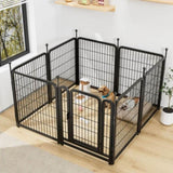 ZNTS Dog Playpen 8 Panels 32" Height Heavy Duty Dog Fence Puppy Pen for Large Medium Small Dogs Indoor 88549698