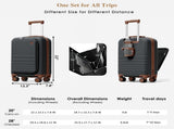 4-Piece Luggage Set with USB Charging Ports - 20in Carry-On 28in Checked 65751431