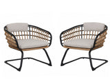 Wicker Dining Chair-SET OF 2 is designed to elevate your patio, balcony, or garden space into a W3990P421170