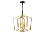 4-Light Farmhouse Kitchen Chandeliers, Vintage Cage Light Fixture Adjustable Height Chandeliers for W1592P230613