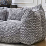 Soft beanbag chair with high resilience foam core for two people. The comfortable square recliner W1996P252274