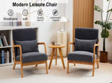 Mid-Century Modern Accent Chair, Arm Chair Living Room Chairs Pillow Upholstered Reading Chair W2989P241862