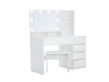 Vanity, Makeup Vanity Desk Set Mirror & Light, Dressing Table Storage Lots , 3 Lighting Modes W2139P194438