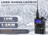 BAOFENG 5RH Ham Long Rang Walkie Talkies 10W , 999CH One Key Frequency Match, 70720142
