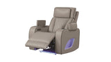 ZNTS Fortuner Modern Style Upholstery Recliner Chair Made with Wood & Massage Function Included-Gray B009P287714