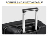 Non-TSA customs lock 5-in-1 PP trolley case, 12in, 16in, 20in, 24in, 28in, PP, black 33696925