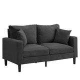 57 " High Resilience Loveseat Sofa, Wooden Frame 2 Seat Sofa, Comfy , Small Space Saving Modern W2297P264503