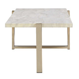 White and Champagne Coffee Table B062P189196