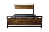 Twin Size metal bed Sturdy System Metal Bed Frame,Modern style and comfort to any bedroom,black W2297P241232