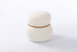 WKJ1Y White snowman stool, Greig plush cushion, playful and cute, suitable for any spacehite W2085P166458