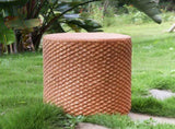 Evie Outdoor Patio Round MGO Side Table, Brown N775P300877B