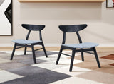 Wooden Dining Set of 2, Modern Soft Upholstered Kitchen Side,Wooden Frame Kitchen W2582P195350