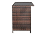Bar Table And Bar Stool Three-Piece Set Brown Gradient 56323534