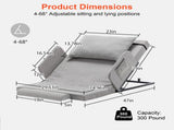 4-68&deg Lift Range Electric Adjustable Bed Backrest with Safety Rails, 300 lbs Capacity, Ideal for 16660448