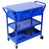 Mobile Parts Washer, 20 Gallon Capacity Portable Parts Cleaner for Use with Water Based Cleaning W465P149908