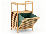 2-Tier Tilt out Laundry Hamper 18" x 13 x 38-Green 63127920