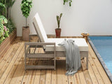 TREXM Outdoor Lounge Chairs, 5-Position Chaise Lounge Outdoor, Patio Chaise Lounge with Cushion & N715P236307E