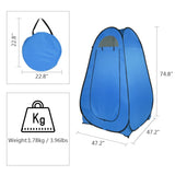 ZNTS 1-2 Person Portable Pop Up Toilet Shower Tent Changing Room Dressing Tent Camping Shelter Blue 44208910